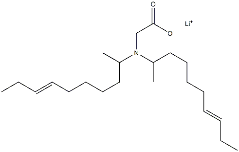 N,N-Di(7-decen-2-yl)aminoacetic acid lithium salt Struktur