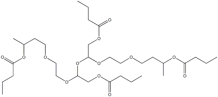 2,2'-[Oxybis[2,1-ethanediyloxy(2,1-ethanediyl)oxy]]bis(ethanol butyrate) Struktur