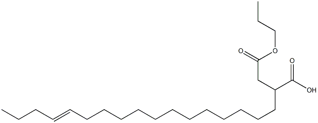 2-(13-Heptadecenyl)succinic acid 1-hydrogen 4-propyl ester Struktur