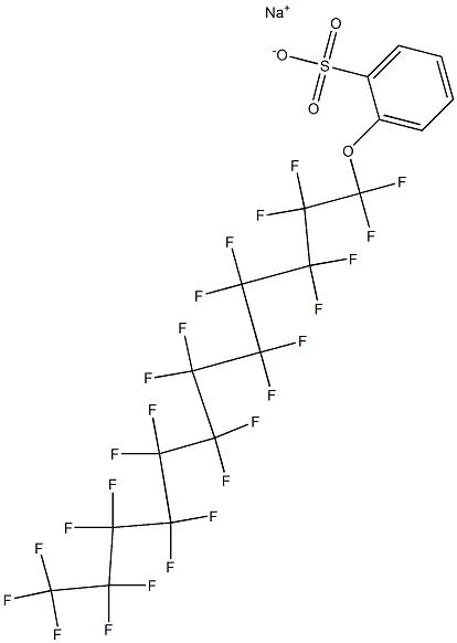 2-(Pentacosafluorododecyloxy)benzenesulfonic acid sodium salt Struktur