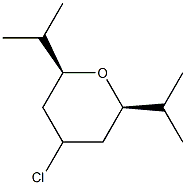 (2R,6S)-4-Chloro-2,6-diisopropyltetrahydro-2H-pyran Struktur