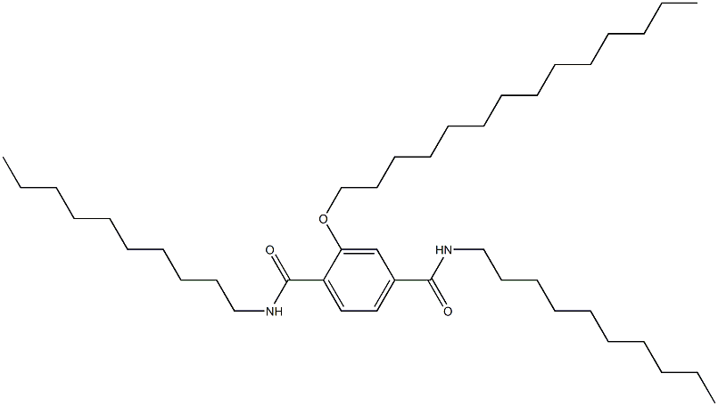 2-(Tetradecyloxy)-N,N'-didecylterephthalamide Struktur