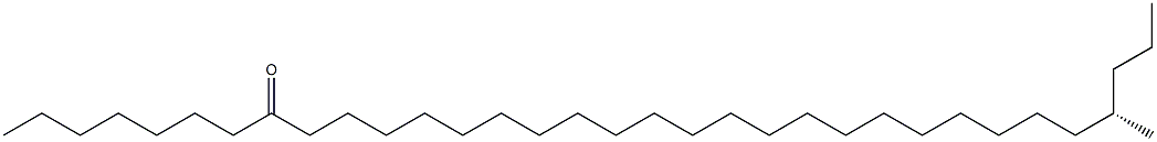 [S,(+)]-30-Methyltritriacontane-8-one Struktur