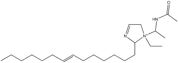 1-[1-(Acetylamino)ethyl]-1-ethyl-2-(7-tetradecenyl)-3-imidazoline-1-ium Struktur