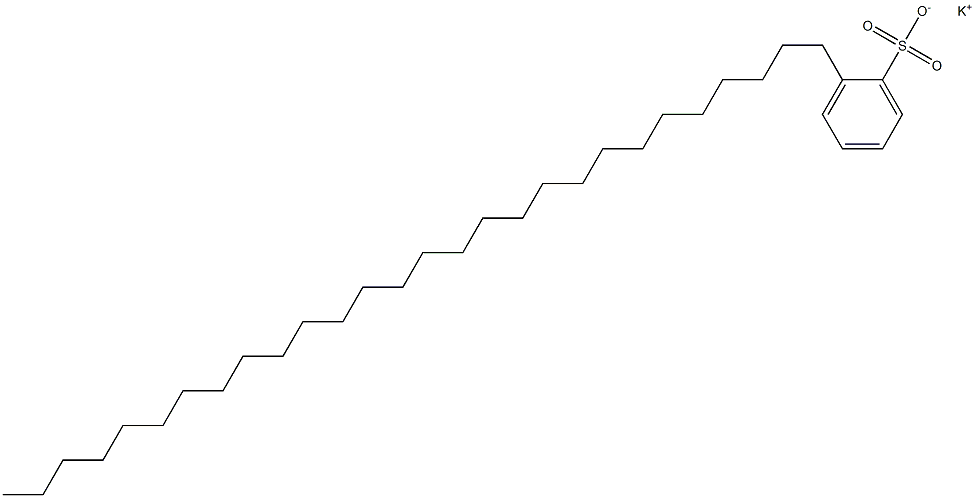 2-Octacosylbenzenesulfonic acid potassium salt Struktur