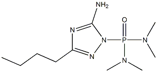 (5-Amino-3-butyl-1H-1,2,4-triazol-1-yl)bis(dimethylamino)phosphine oxide Struktur