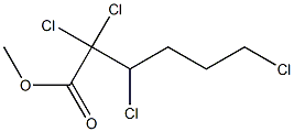 2,2,3,6-Tetrachlorohexanoic acid methyl ester Struktur