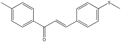 4-[3-[4-(Methylthio)phenyl]acryloyl]toluene Struktur