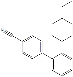 4-Ethylcyclohexyl-4'-cyanobiphenyl Struktur