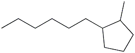 1-Hexyl-2-methylcyclopentane Struktur