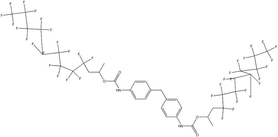 4,4'-Methylenebis[N-[1-methyl-2-(nonadecafluorononyl)ethyl]oxycarbonylaniline] Struktur