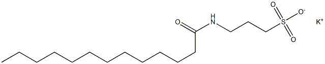 3-Tridecanoylamino-1-propanesulfonic acid potassium salt Struktur