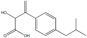 2-Hydroxy-3-(4-isobutylphenyl)-3-butenoic acid Struktur