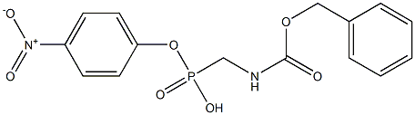 N-[[(4-Nitrophenoxy)phosphonyl]methyl]carbamic acid benzyl ester Struktur