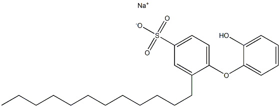 2'-Hydroxy-2-dodecyl[oxybisbenzene]-4-sulfonic acid sodium salt Struktur