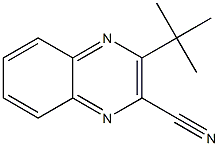 2-tert-Butylquinoxaline-3-carbonitrile Struktur