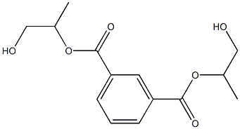 Isophthalic acid bis(2-hydroxy-1-methylethyl) ester Struktur