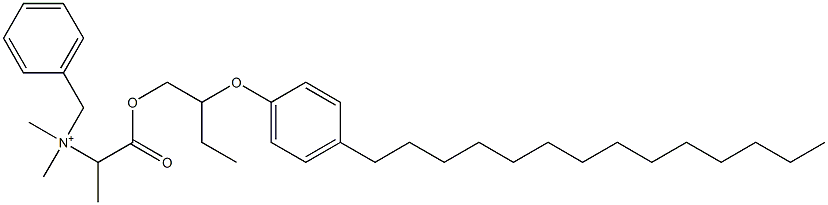 N,N-Dimethyl-N-benzyl-N-[1-[[2-(4-tetradecylphenyloxy)butyl]oxycarbonyl]ethyl]aminium Struktur