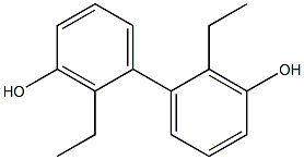 2,2'-Diethyl-1,1'-biphenyl-3,3'-diol Struktur