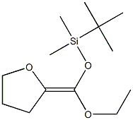 (Z)-Tetrahydro-2-[(ethoxy)(tert-butyldimethylsilyloxy)methylene]furan Struktur