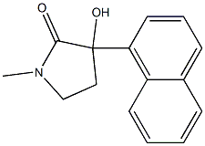 3-Hydroxy-1-methyl-3-(1-naphthalenyl)pyrrolidin-2-one Struktur