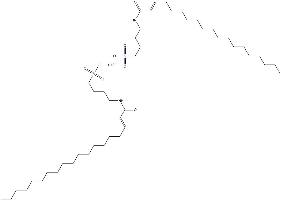 Bis[4-(2-nonadecenoylamino)-1-butanesulfonic acid]calcium salt Struktur