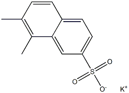 7,8-Dimethyl-2-naphthalenesulfonic acid potassium salt Struktur