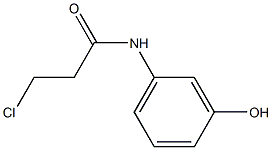 3-Chloro-N-(m-hydroxyphenyl)propionamide Struktur