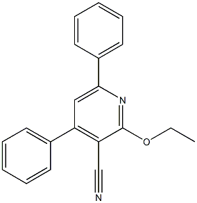 2-Ethoxy-4,6-diphenylpyridine-3-carbonitrile Struktur