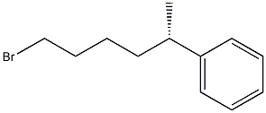 [S,(+)]-1-Bromo-5-phenylhexane Struktur