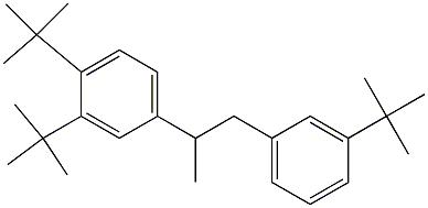 2-(3,4-Di-tert-butylphenyl)-1-(3-tert-butylphenyl)propane Struktur