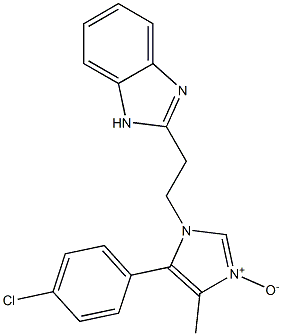 1-[2-(1H-Benzimidazol-2-yl)ethyl]-4-methyl-5-(4-chlorophenyl)-1H-imidazole 3-oxide Struktur