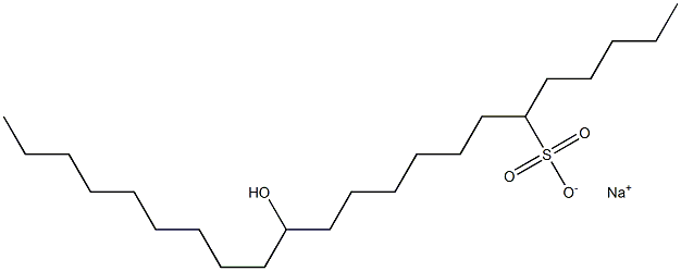 13-Hydroxydocosane-6-sulfonic acid sodium salt Struktur