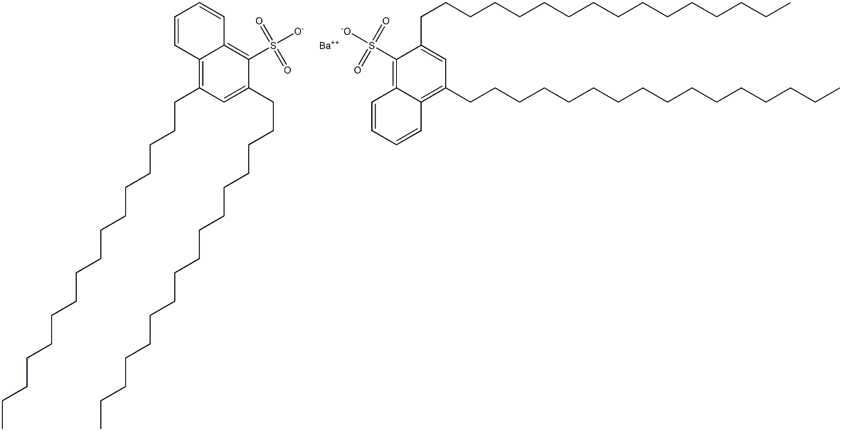 Bis(2,4-dihexadecyl-1-naphthalenesulfonic acid)barium salt Struktur