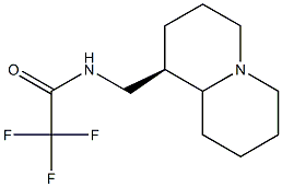 N-[[(1R)-Octahydro-2H-quinolizin]-1-ylmethyl]-2,2,2-trifluoroacetamide Struktur