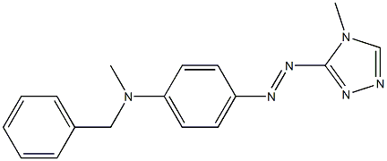 N-Methyl-N-[4-(4-methyl-4H-1,2,4-triazol-3-ylazo)phenyl]benzenemethanamine Struktur