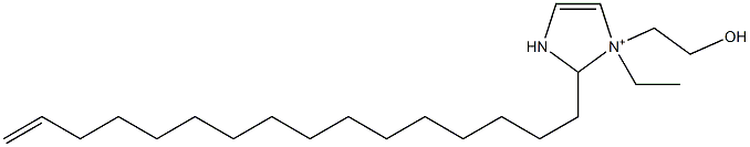 1-Ethyl-2-(15-hexadecenyl)-1-(2-hydroxyethyl)-4-imidazoline-1-ium Struktur