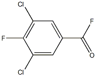 3,5-Dichloro-4-fluorobenzoyl fluoride Struktur