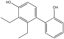 2,3-Diethyl-1,1'-biphenyl-2',4-diol Struktur