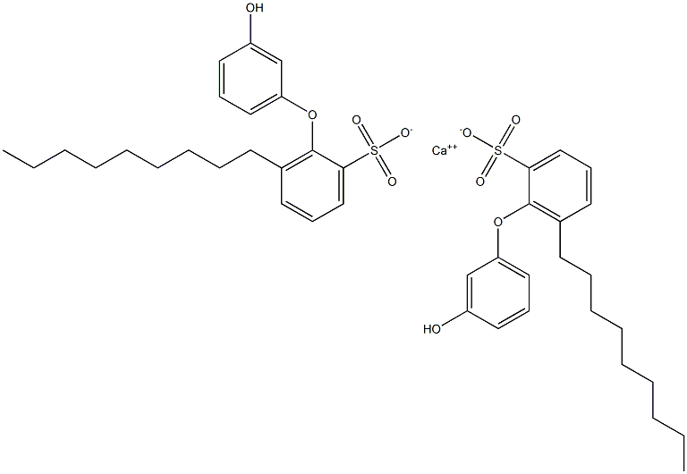 Bis(3'-hydroxy-6-nonyl[oxybisbenzene]-2-sulfonic acid)calcium salt Struktur