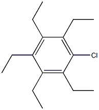 1-Chloro-2,3,4,5,6-pentaethylbenzene Struktur