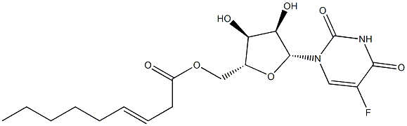 5'-O-(3-Nonenoyl)-5-fluorouridine Struktur