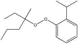 2-Isopropylphenyl 1-methyl-1-ethylbutyl peroxide Struktur