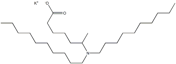 6-(Didecylamino)heptanoic acid potassium salt Struktur