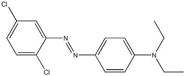 4-(2,5-Dichlorophenylazo)-N,N-diethylaniline Struktur