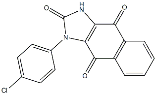 1-(4-Chlorophenyl)-1H-naphth[2,3-d]imidazole-2,4,9(3H)-trione Struktur