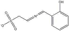 2-[N-(2-Hydroxybenzylidene)iminio]ethanesulfonic acid Struktur