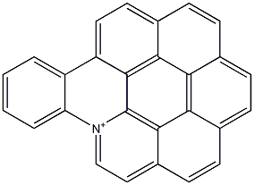 8a-Azoniabenzo[a]coronene Struktur