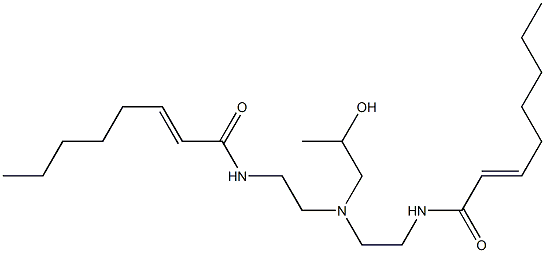 N,N'-[2-Hydroxypropyliminobis(2,1-ethanediyl)]bis(2-octenamide) Struktur