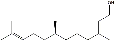 (S,E)-3,7,11-Trimethyl-2,10-dodecadien-1-ol Struktur